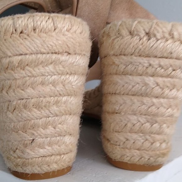 Tory Burch Bima Espadrille Sport Suede Wedge 7.5 - Picture 10 of 16